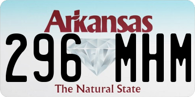 AR license plate 296MHM