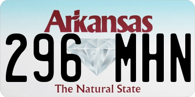 AR license plate 296MHN