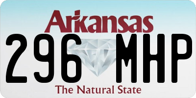 AR license plate 296MHP