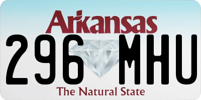 AR license plate 296MHU