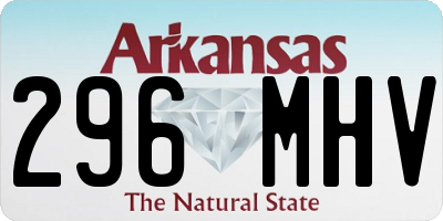 AR license plate 296MHV
