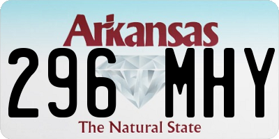 AR license plate 296MHY