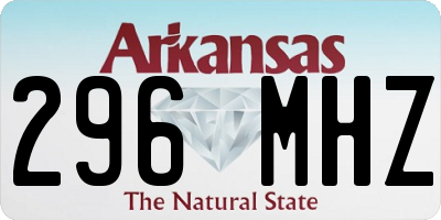 AR license plate 296MHZ