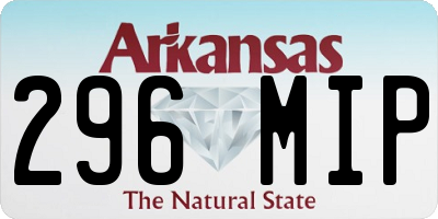 AR license plate 296MIP