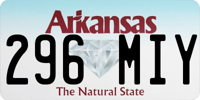 AR license plate 296MIY