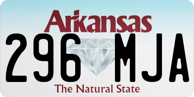 AR license plate 296MJA