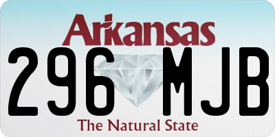 AR license plate 296MJB