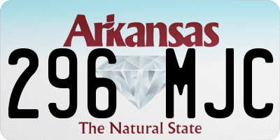 AR license plate 296MJC
