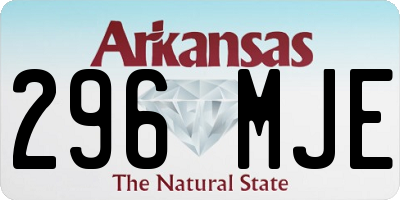 AR license plate 296MJE