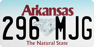AR license plate 296MJG