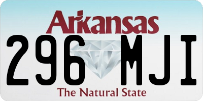 AR license plate 296MJI