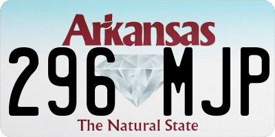 AR license plate 296MJP