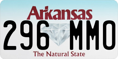 AR license plate 296MMO
