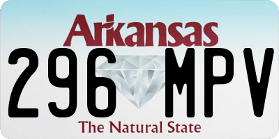 AR license plate 296MPV