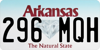 AR license plate 296MQH