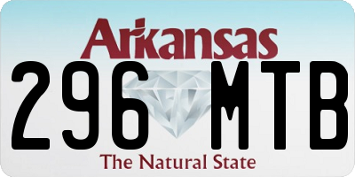 AR license plate 296MTB