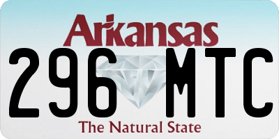 AR license plate 296MTC