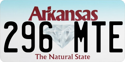 AR license plate 296MTE