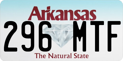 AR license plate 296MTF