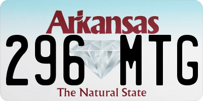 AR license plate 296MTG