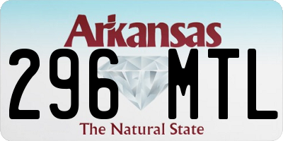 AR license plate 296MTL
