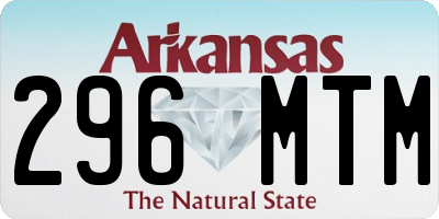 AR license plate 296MTM