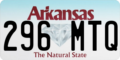 AR license plate 296MTQ