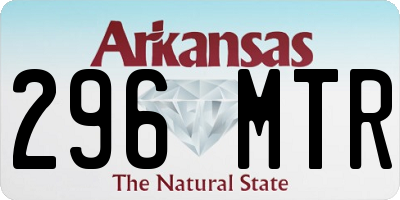 AR license plate 296MTR