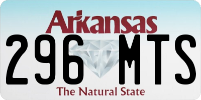AR license plate 296MTS