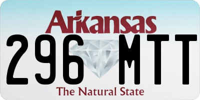 AR license plate 296MTT