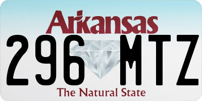 AR license plate 296MTZ