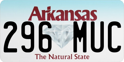AR license plate 296MUC