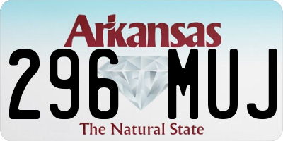 AR license plate 296MUJ