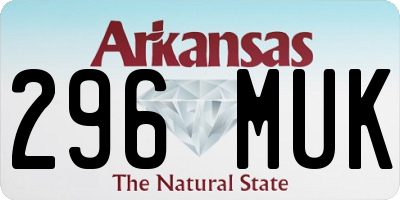 AR license plate 296MUK