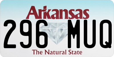 AR license plate 296MUQ