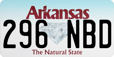 AR license plate 296NBD