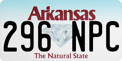 AR license plate 296NPC