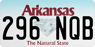 AR license plate 296NQB