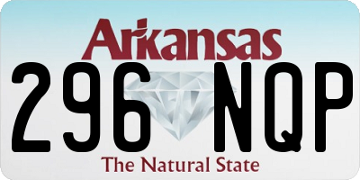 AR license plate 296NQP