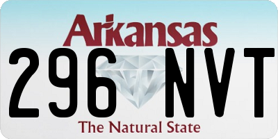 AR license plate 296NVT