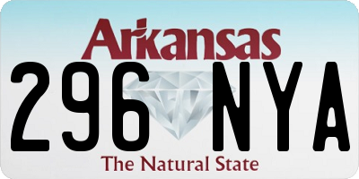AR license plate 296NYA