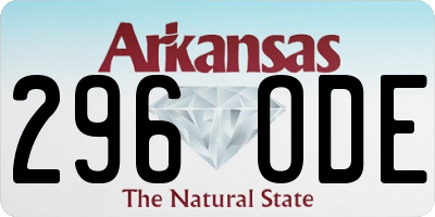 AR license plate 296ODE