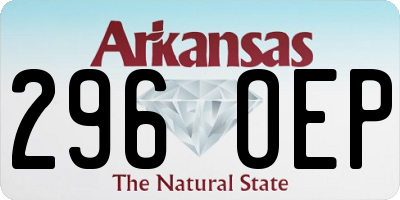 AR license plate 296OEP