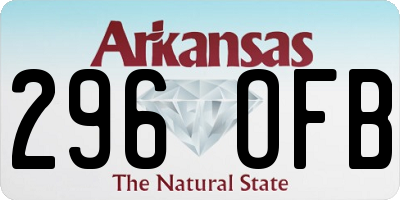 AR license plate 296OFB