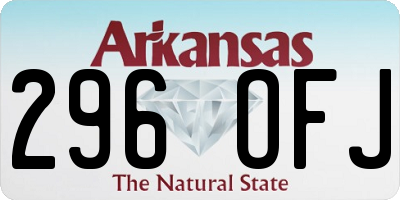 AR license plate 296OFJ