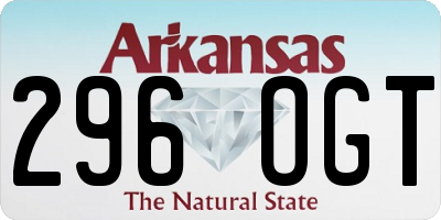 AR license plate 296OGT