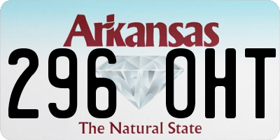 AR license plate 296OHT