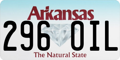 AR license plate 296OIL
