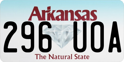 AR license plate 296UOA