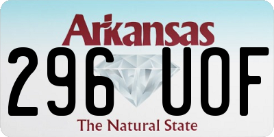 AR license plate 296UOF